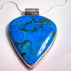 Turquoise 925 Sterling Silver Necklace